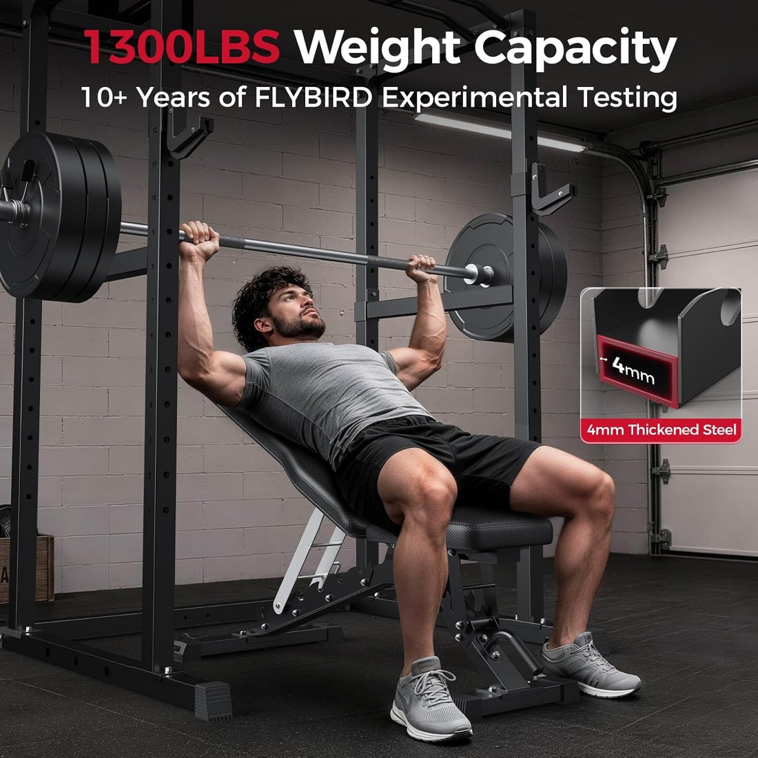 1300 lb Commercial Adjustable Weight Bench detail 1