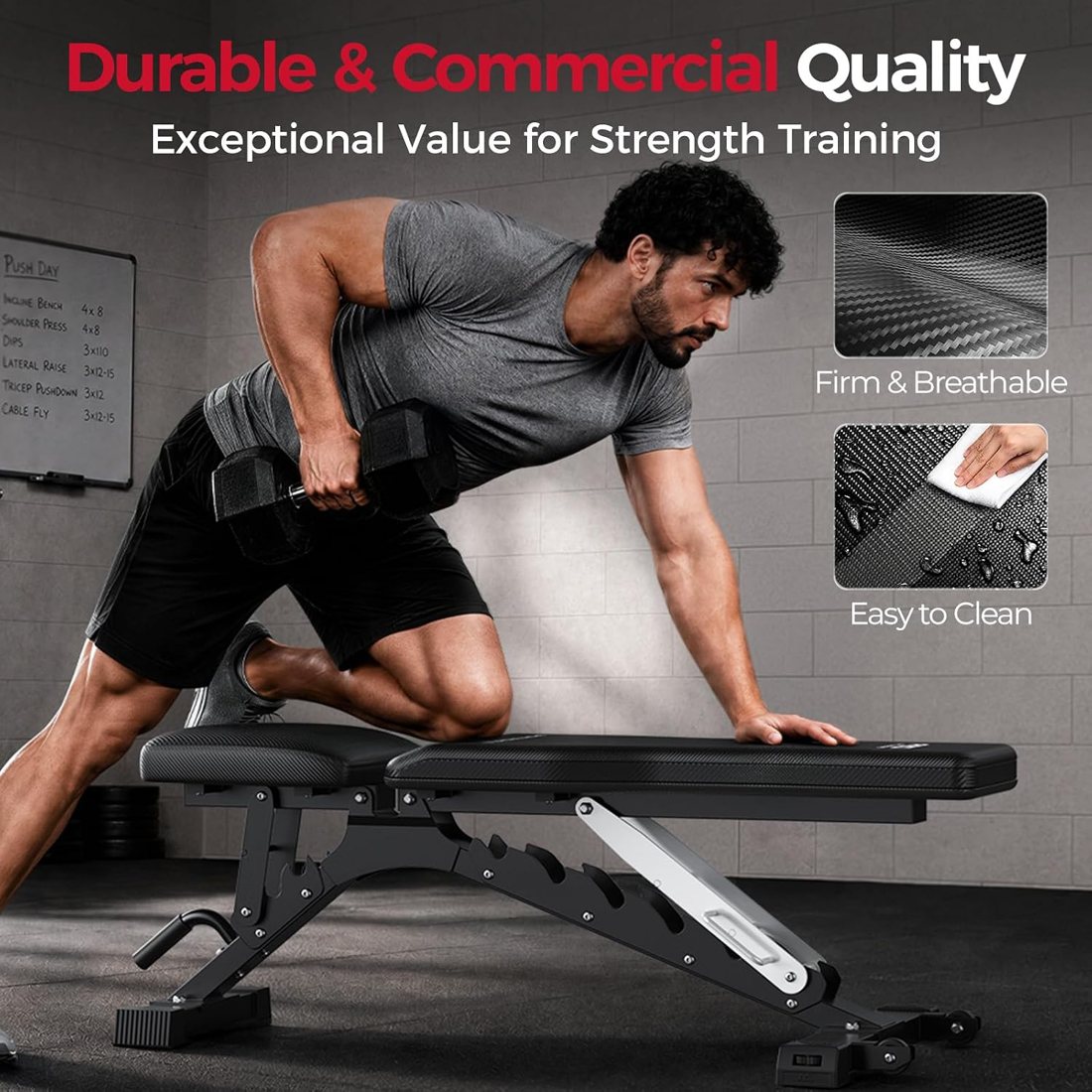 1300 lb Commercial Adjustable Weight Bench view 5