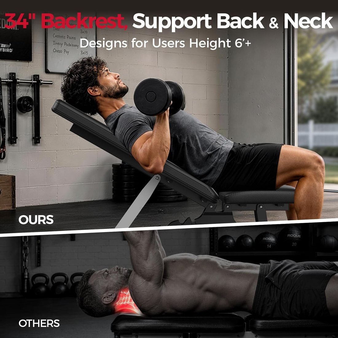 1300 lb Commercial Adjustable Weight Bench view 6