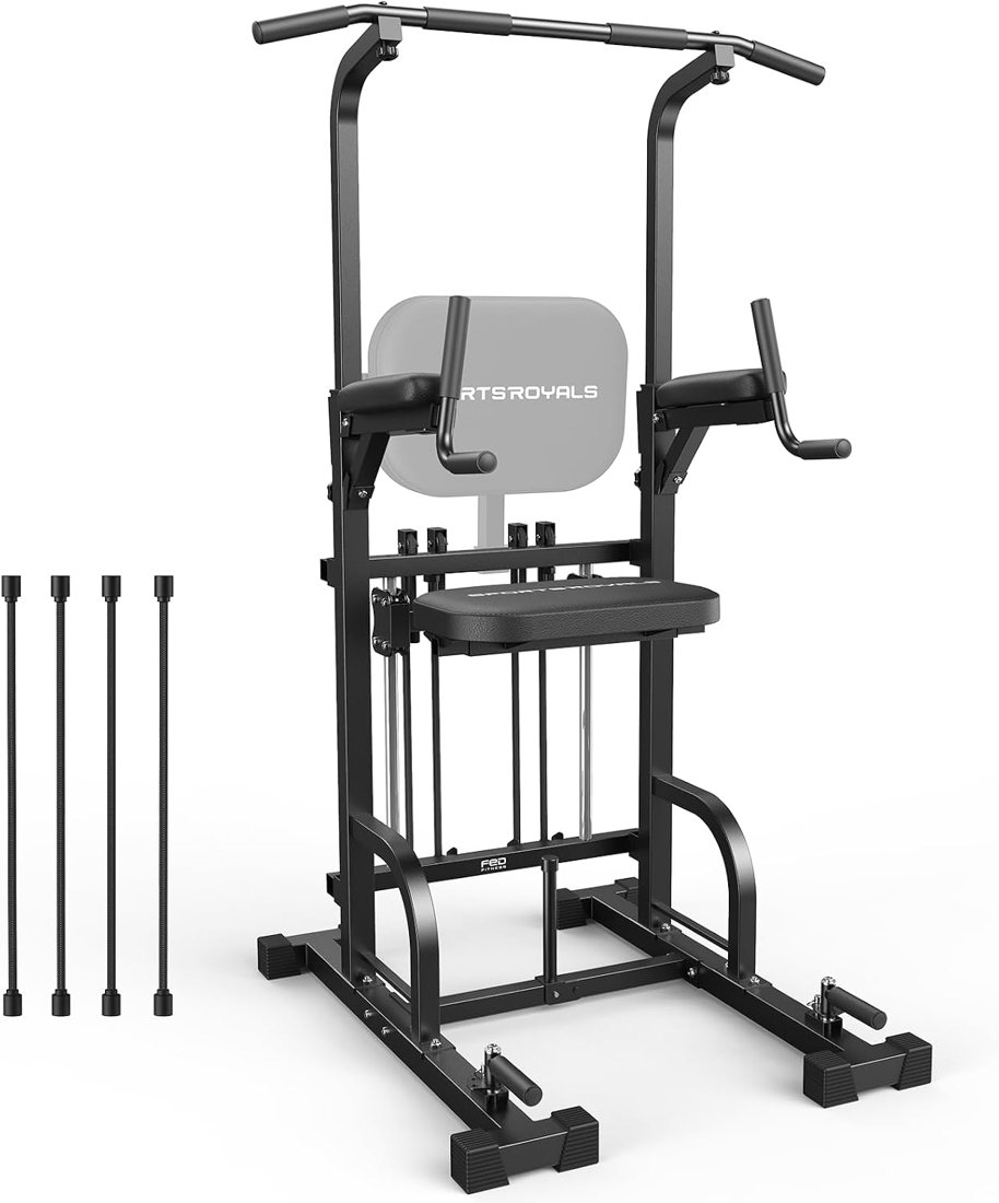 5-in-1 Assisted Pull Up Bar Station, 450 lbs in use