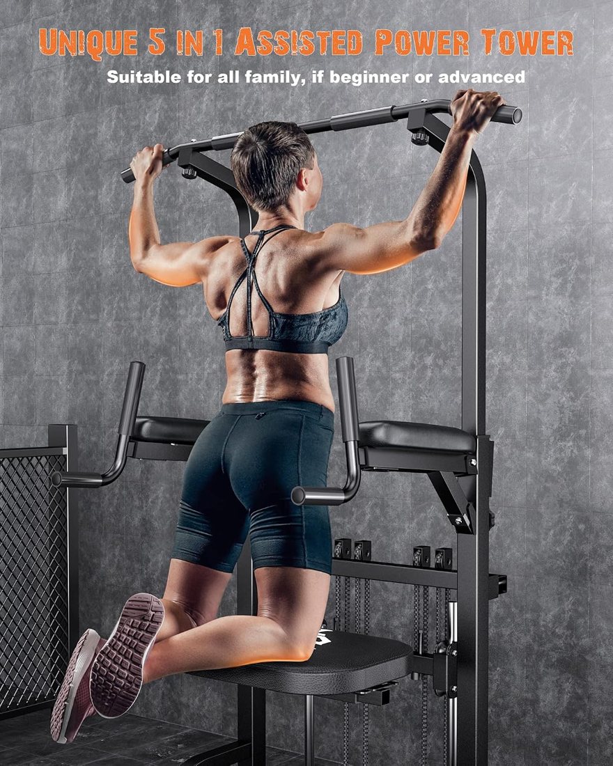 5-in-1 Assisted Pull Up Bar Station, 450 lbs detail 1