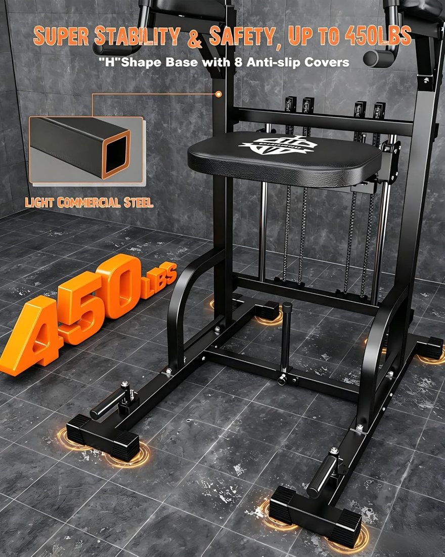 5-in-1 Assisted Pull Up Bar Station, 450 lbs detail 2