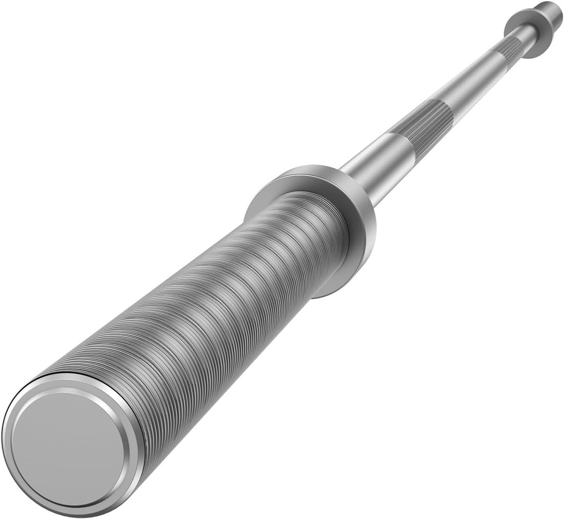 7 ft Chrome Olympic Barbell, 2 Inch in use