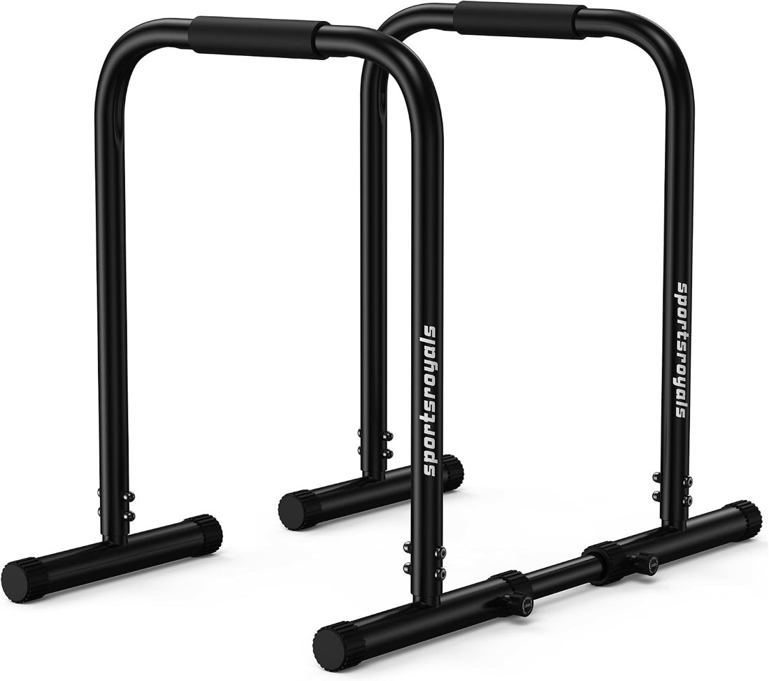 DP3 Adjustable Dip Bar Station, 400 lbs in use