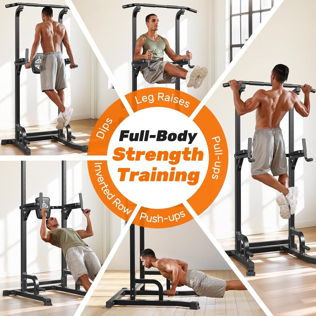 Multi-Function Power Tower with Adjustable Foot Covers detail 2