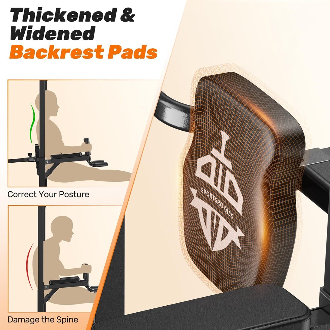 Multi-Function Power Tower with Adjustable Foot Covers view 6
