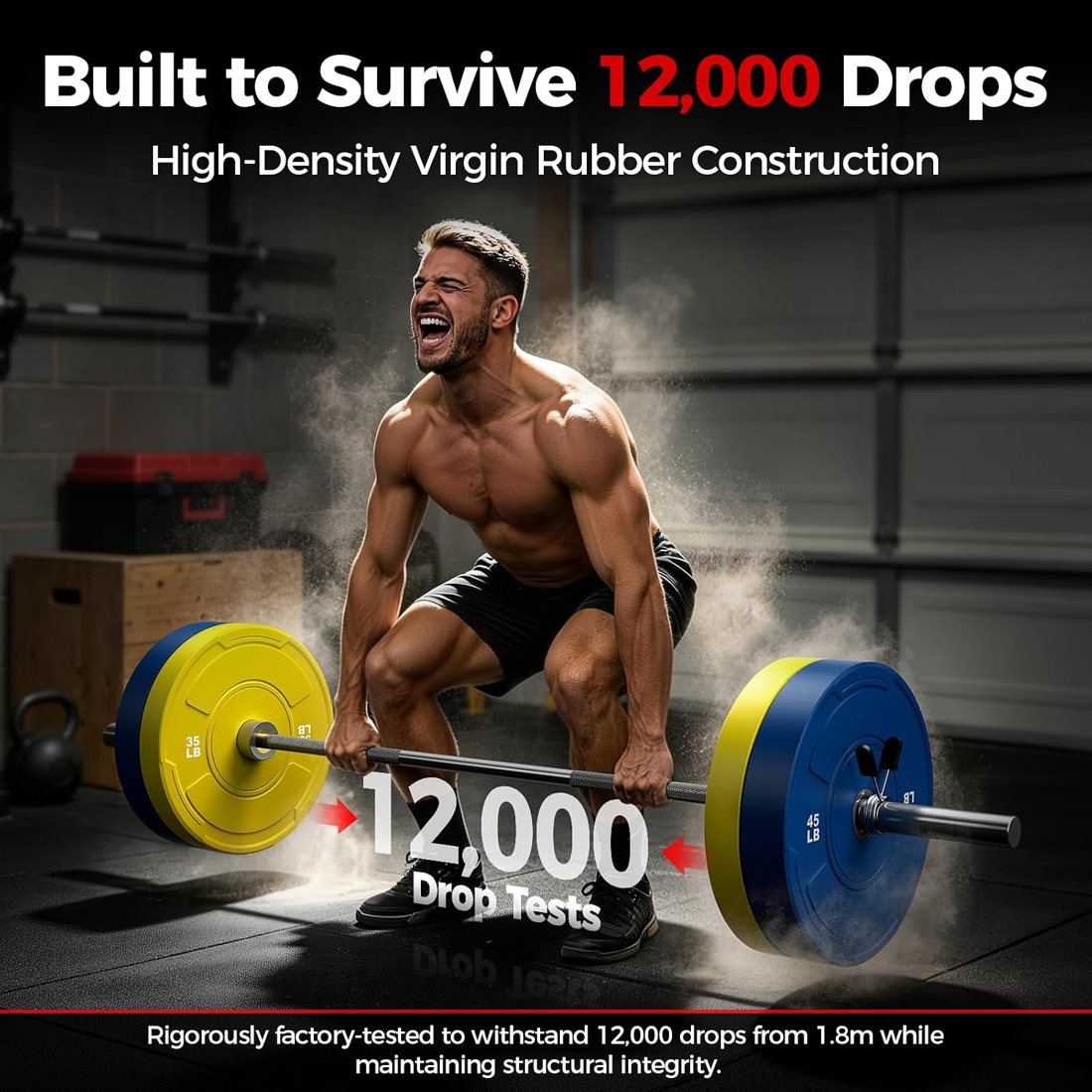 2-Inch Olympic Bumper Plate Sets, 100 to 370 lb detail 2