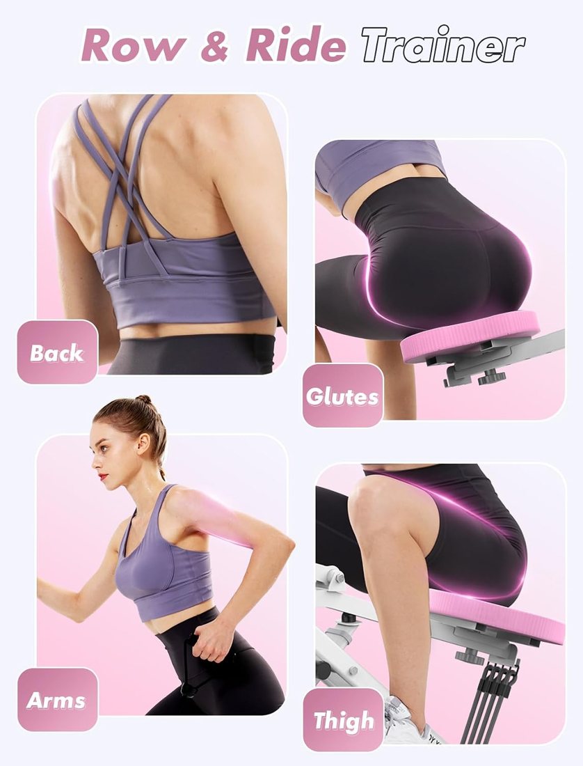 2-in-1 Squat Machine and Rower detail 2