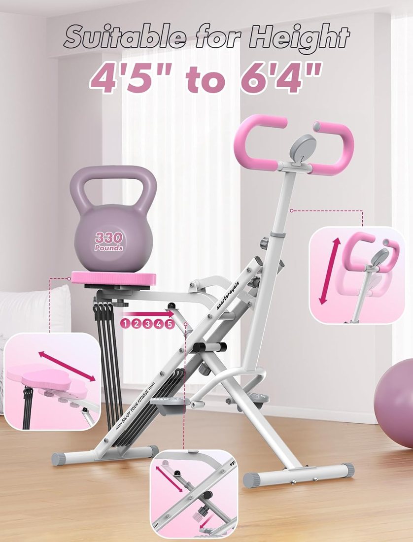 2-in-1 Squat Machine and Rower view 6